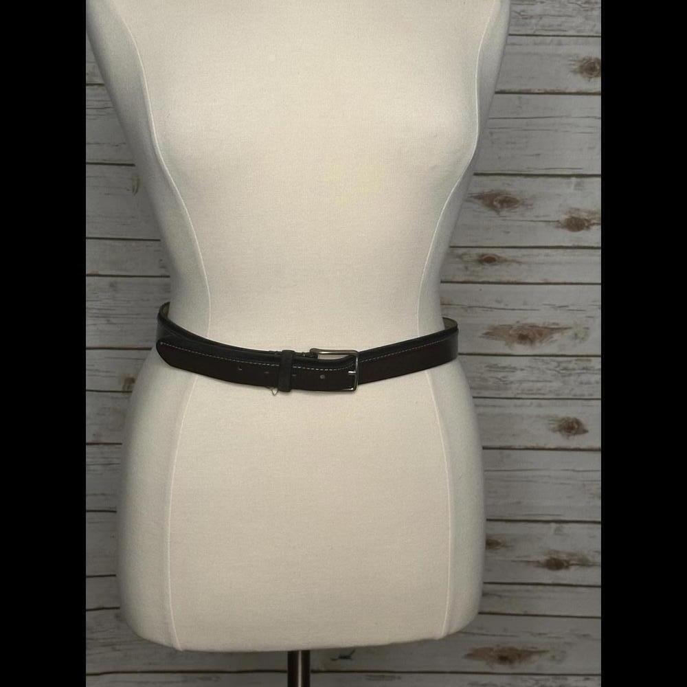 Massimo Dutti two-tone leather and suede belt Size 38